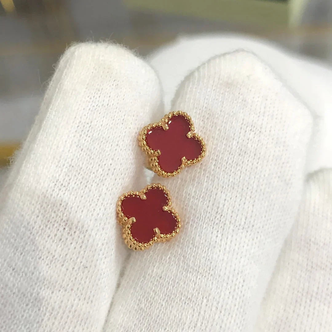 FOUR-LEAF | RED EARRINGS