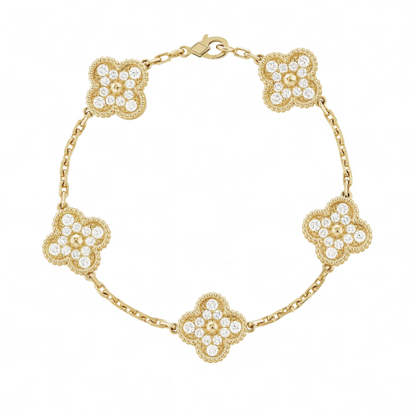 Golden | Cloverleaf Diamond Bracelet