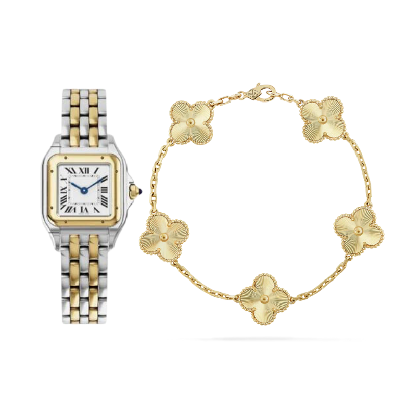 2-piece watch bracelet set "Julio"