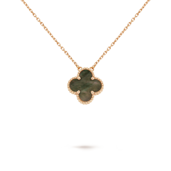 FOUR-LEAF CLOVER NECKLACE LAVISH - BROWN