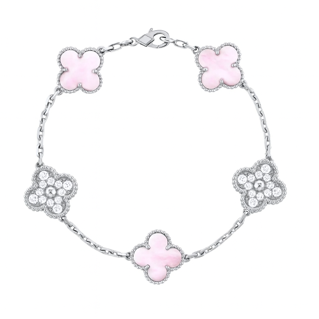 CLOVER | Pink/Silver Bracelet Prestige