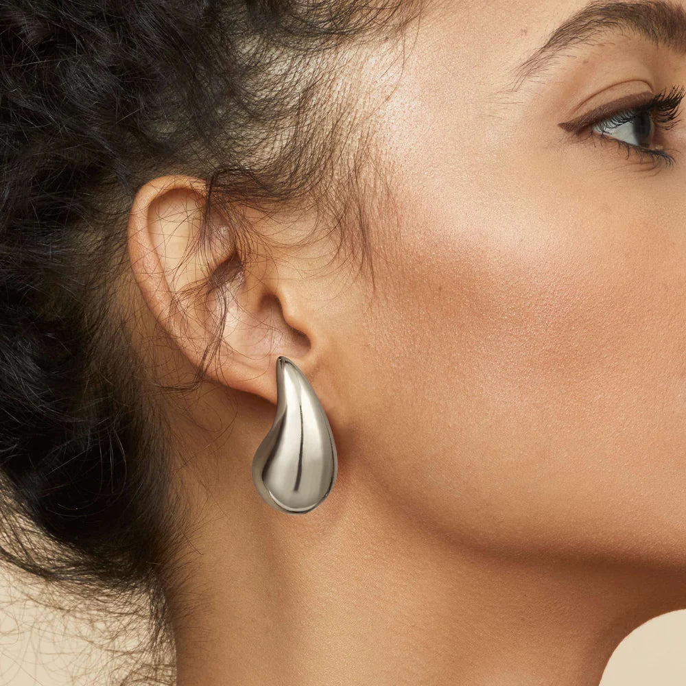 Gold Water Drop Earrings