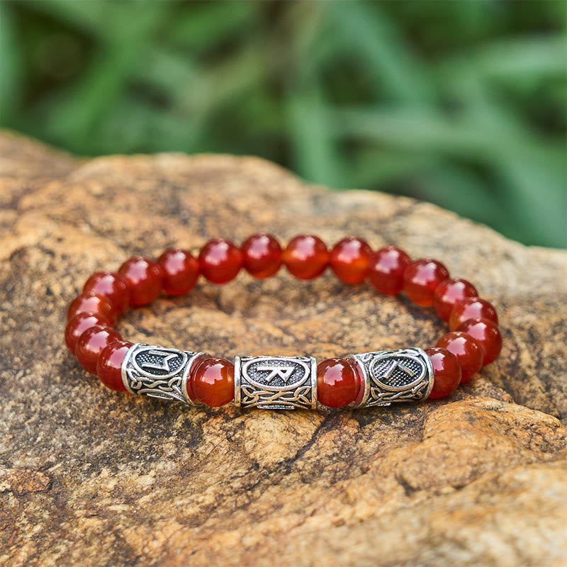 Rune Crystal Beaded Bracelet
