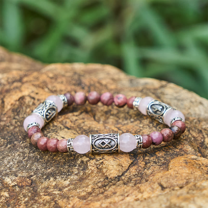Rune Chromatic Crystal Beaded Bracelet