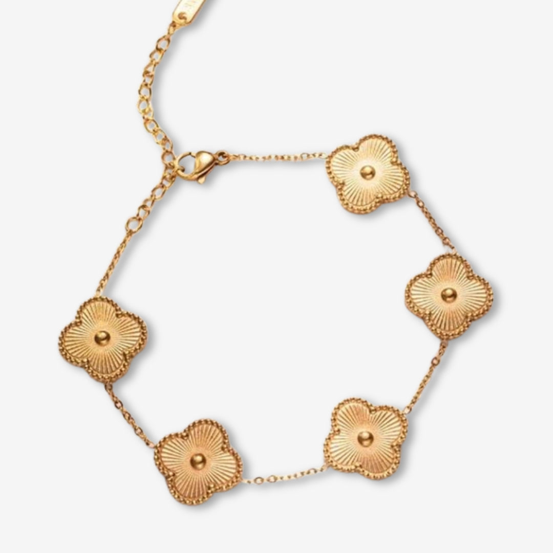 FOUR LEAF CLOVER BRACELET GOLD
