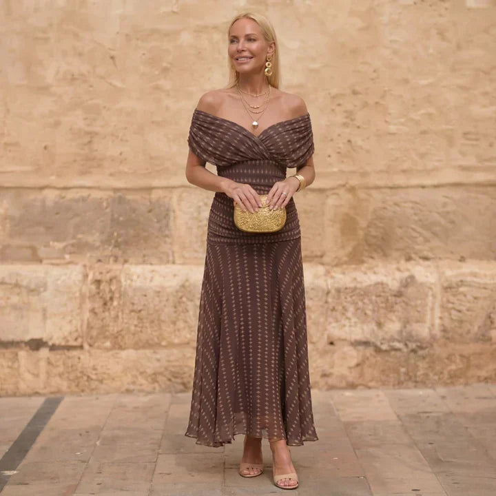 Sienna - Geometric Flow Dress