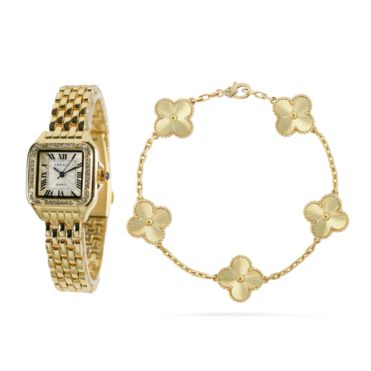 2-piece watch bracelet set "Sofia"