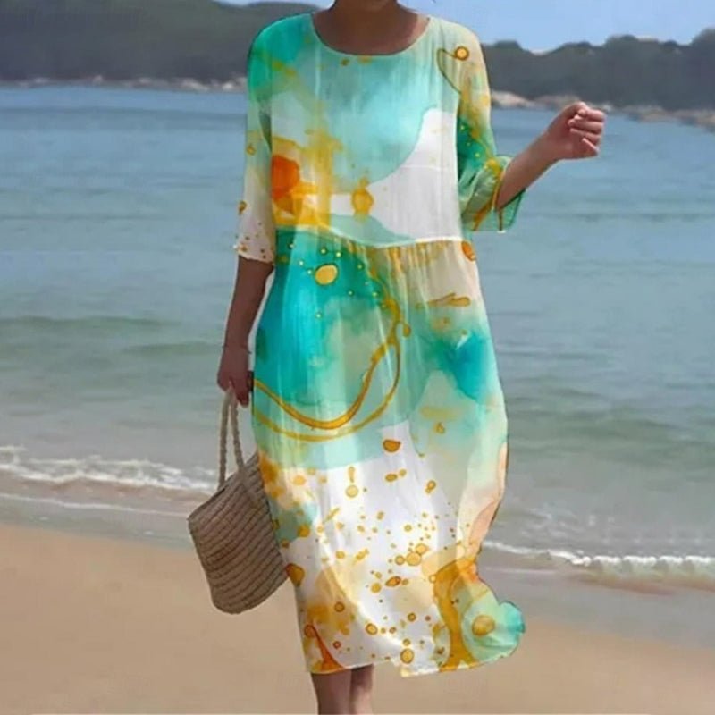 Keely™ – Sunset Flower Dress