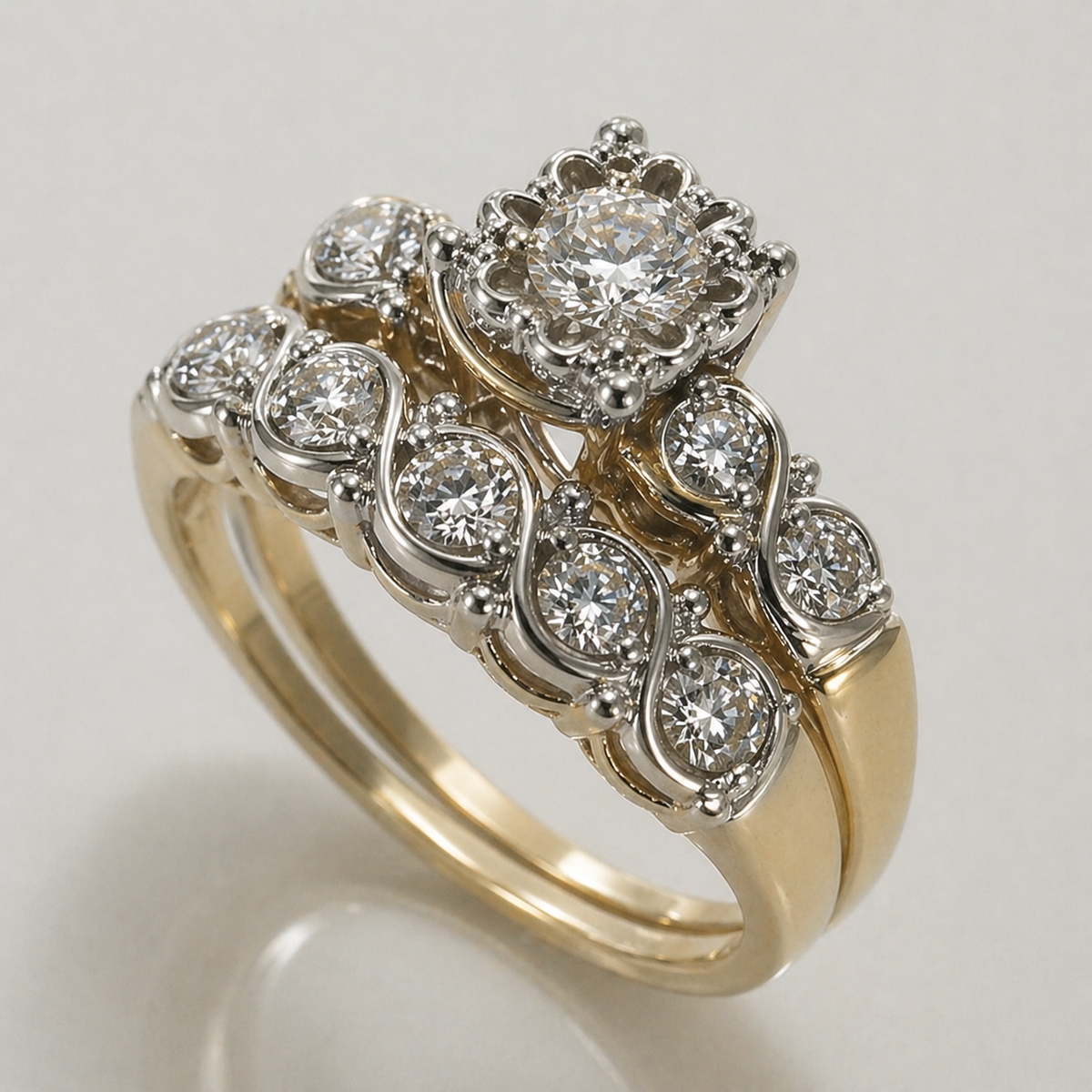 Vintage Gold Sparkle Ring