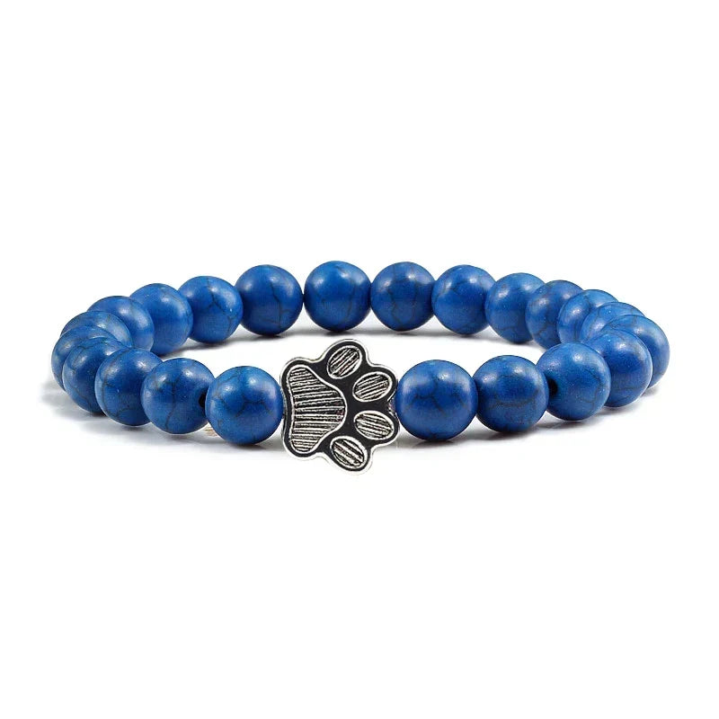 Crystal Paw Beaded Bracelet