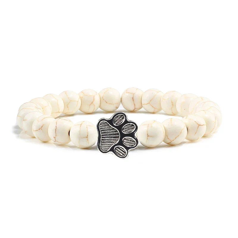 Crystal Paw Beaded Bracelet