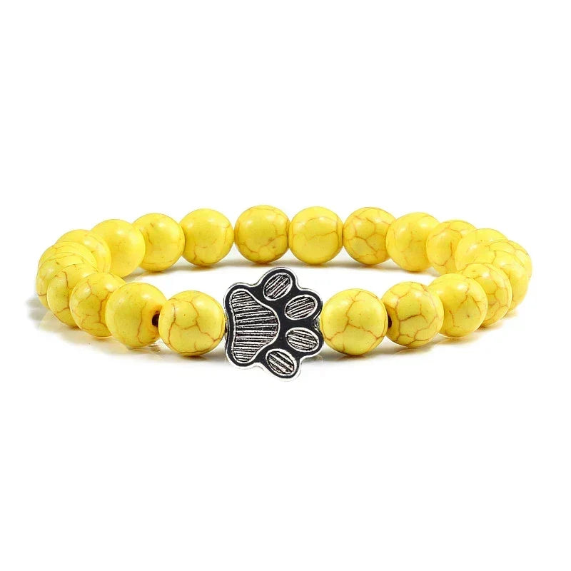Crystal Paw Beaded Bracelet