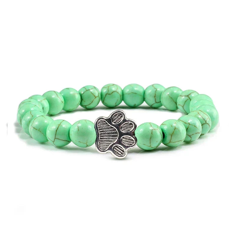 Crystal Paw Beaded Bracelet
