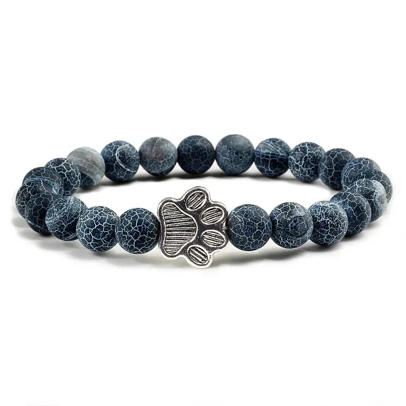 Crystal Paw Beaded Bracelet