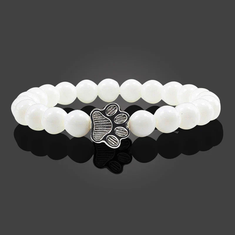 Crystal Paw Beaded Bracelet