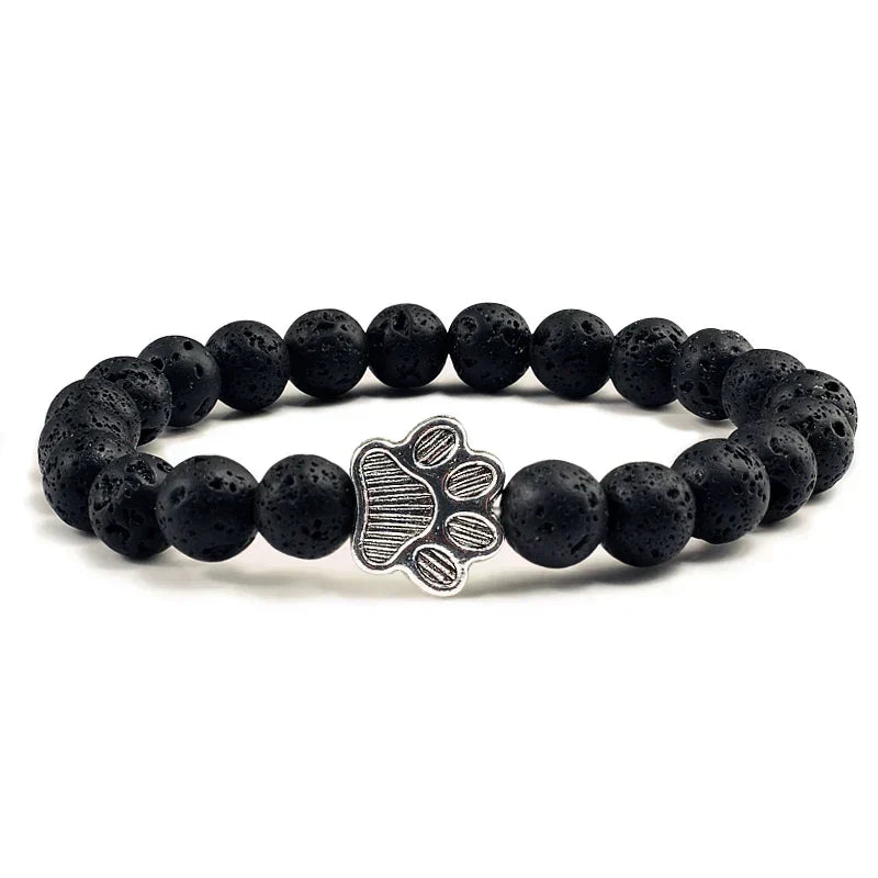 Crystal Paw Beaded Bracelet