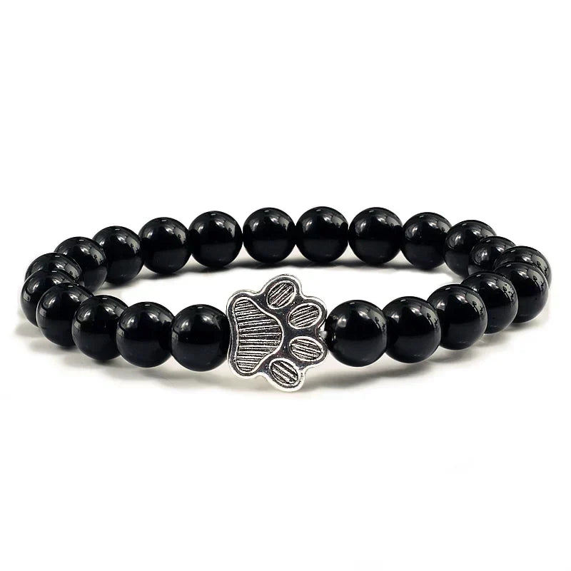 Crystal Paw Beaded Bracelet