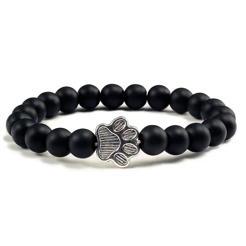 Crystal Paw Beaded Bracelet