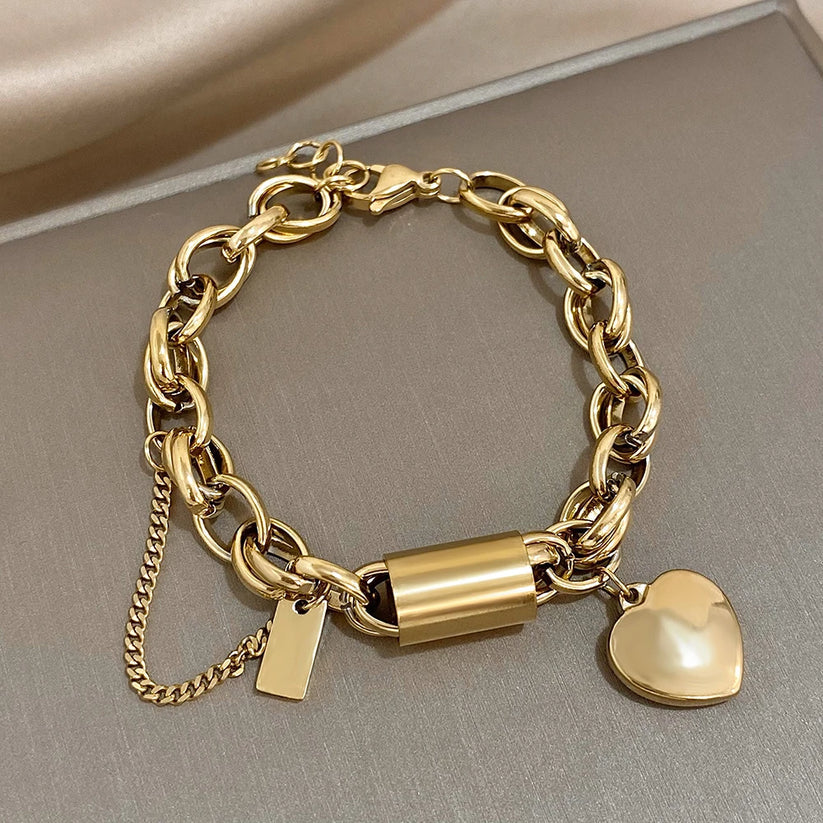 Heartened Gold Vintage Bracelet