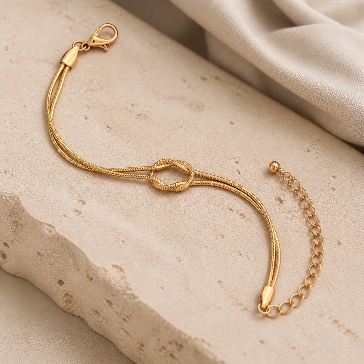 Imperial Serpent Knot Bracelet