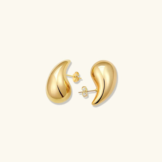 Gold Water Drop Earrings